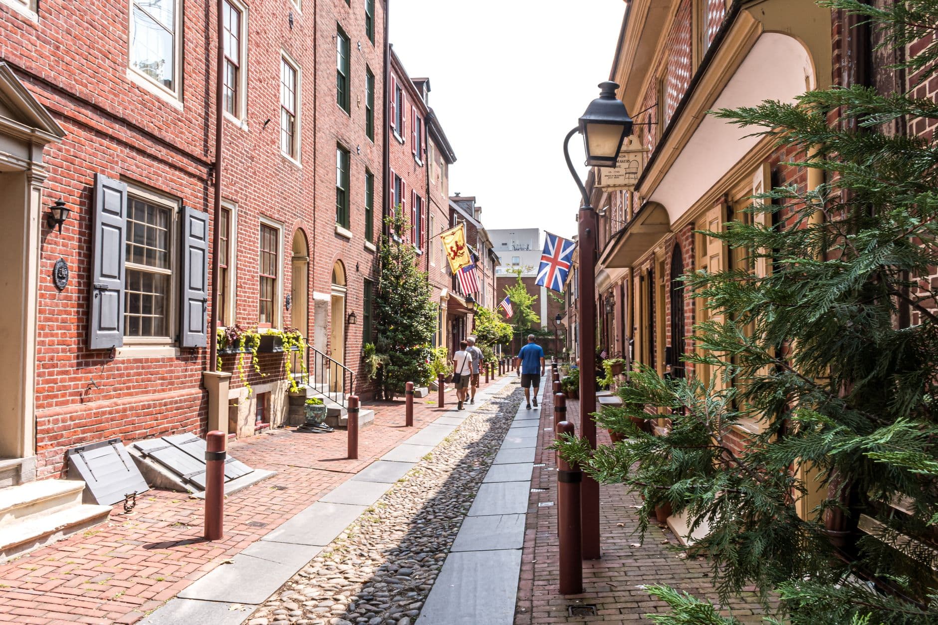Historic Philadelphia rowhome street